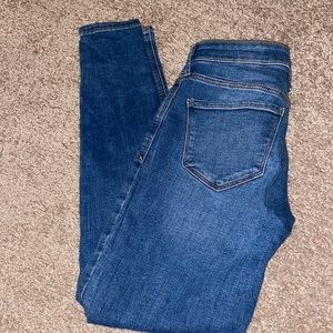 Mid rise skinny jeans